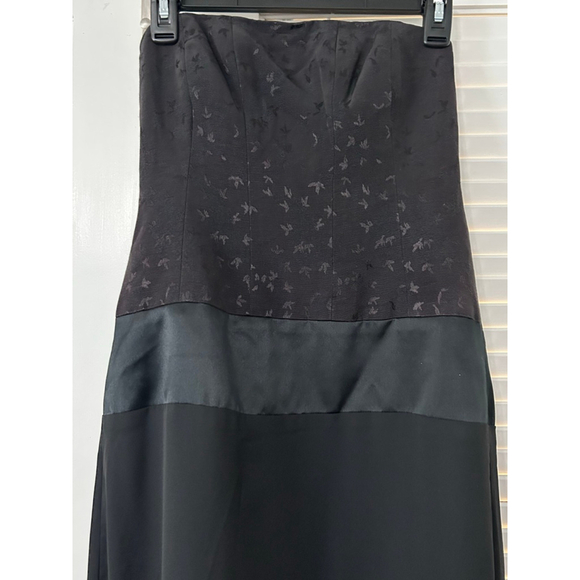 Nicole Miller Black Strapless Evening Gown Dress Size 0 NWT - Picture 3 of 16